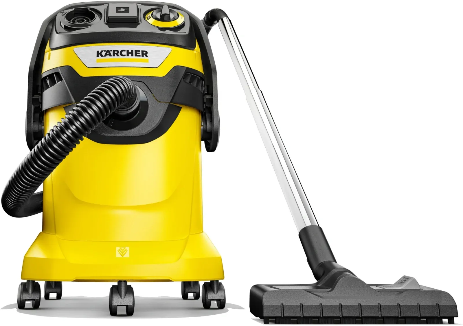 Строительный пылесос Karcher WD 6 P V-25/8/22/T 1300Вт уборка: сухая/сбор воды/выдув желтый - фото 5