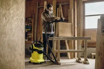 Строительный пылесос Karcher WD 6 P V-25/8/22/T 1300Вт уборка: сухая/сбор воды/выдув желтый - фото 8
