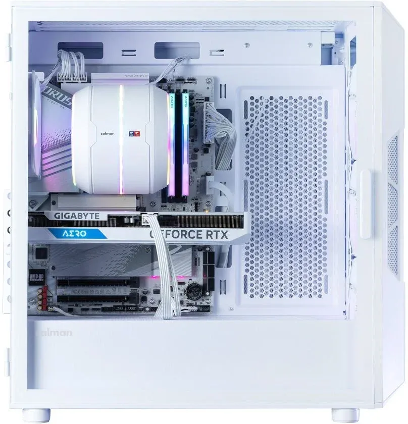 Корпус Zalman i3 Neo V2 белый без БП ATX 7x120mm 5x140mm 1xUSB3.0 audio bott PSU - фото 7