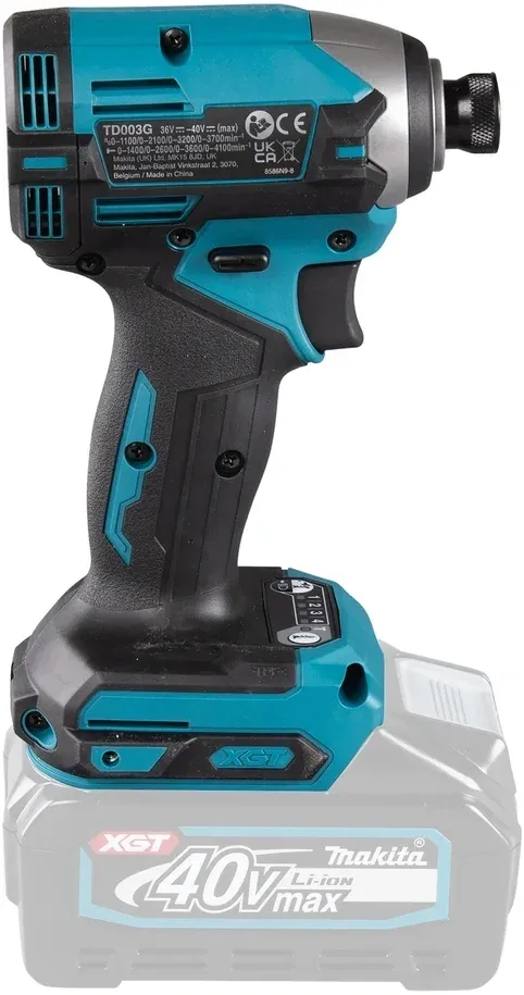 Шуруповерт Makita TD003GZ аккум. патрон:шестигр.1/4, черный - фото 6