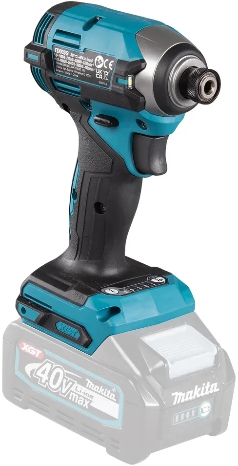 Шуруповерт Makita TD003GZ аккум. патрон:шестигр.1/4, черный - фото 7