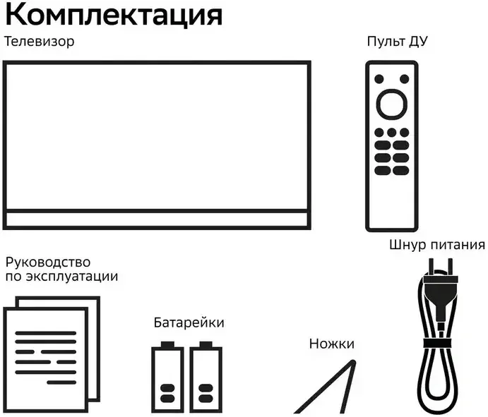 Телевизор LED Sber 43 SDX-43U5500DBA Салют ТВ Frameless черный 4K Ultra HD 60Hz DVB-T DVB-T2 DVB-C DVB-S DVB-S2 USB WiFi Smart TV RUS - фото 5