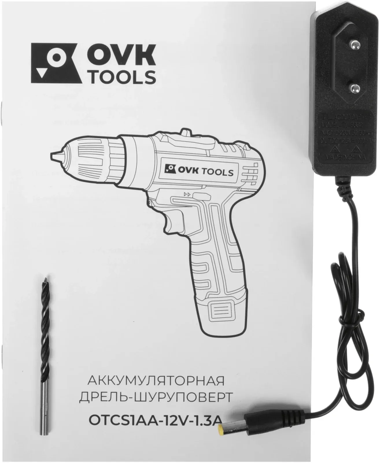 Дрель-шуруповерт Ovk Tools OTCS1AA-12V-1.3A аккум. патрон:быстрозажимной, голубой - фото 8