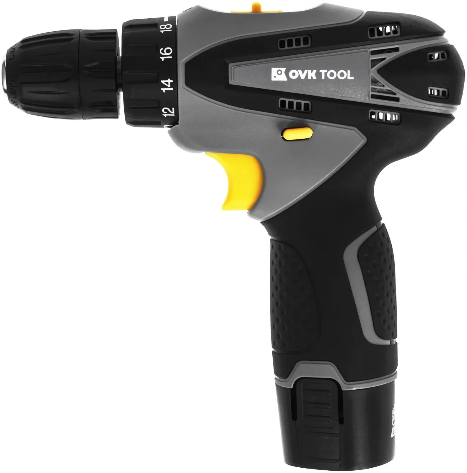 Дрель-шуруповерт Ovk Tools OTCS1AA-12V-1.5A аккум. патрон:быстрозажимной кейс в комплекте - фото 2