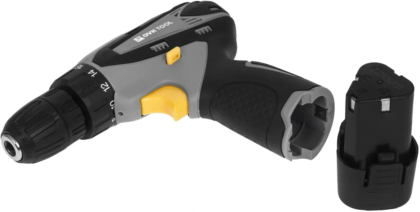 Дрель-шуруповерт Ovk Tools OTCS1AA-12V-1.5A аккум. патрон:быстрозажимной кейс в комплекте - фото 6