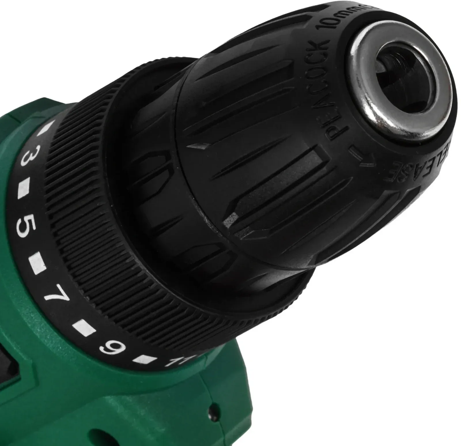 Дрель-шуруповерт Ovk Tools OTCS3AA-12V-1.5A 12Вт аккум. патрон:быстрозажимной кейс в комплекте, зеленый - фото 5
