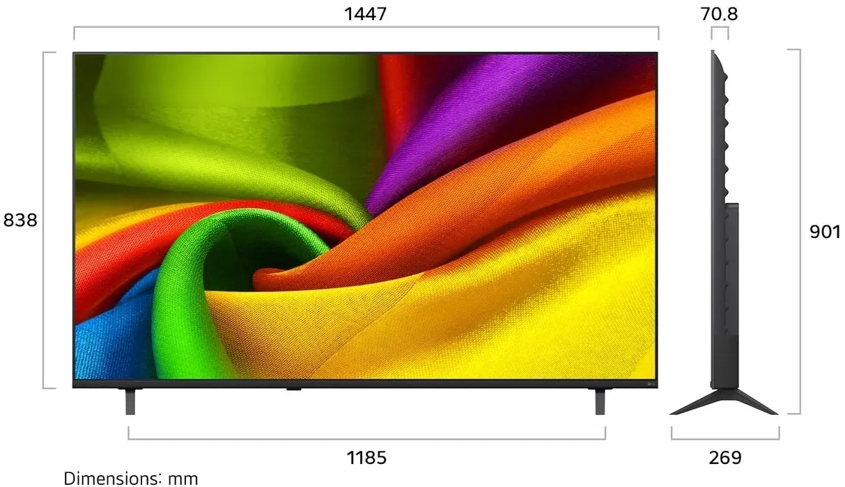 Телевизор LED LG 65 65NU900B6LA.ARUG черный 4K Ultra HD 60Hz DVB-T DVB-T2 DVB-C DVB-S DVB-S2 USB WiFi Smart TV - фото 2