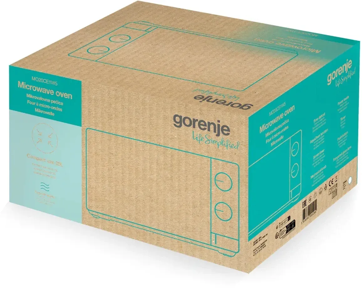 Микроволновая Печь Gorenje MO20CE1W5 20л. 700Вт белый, 20 л - фото 8