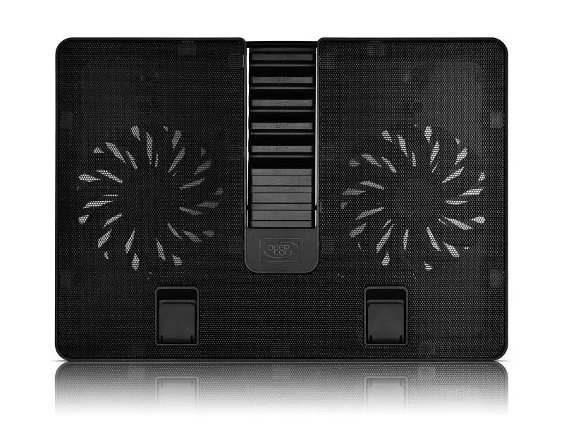 Подставка для ноутбука Deepcool U PAL DP-N214A5_UPAL 15.6 390x280x28мм 26дБ 1xUSB 2x 140ммFAN 765г пластик ABS черный - фото 1