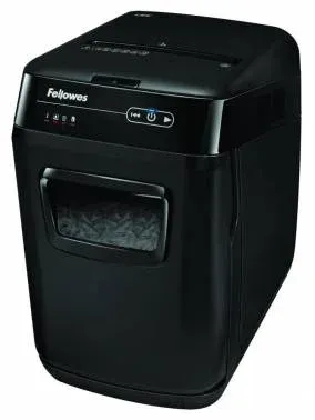 Шредер Fellowes AutoMax 150C с автоподачей секр.P-4 фрагменты 150лист. 32лтр. скрепки скобы пл.карты CD - фото 2