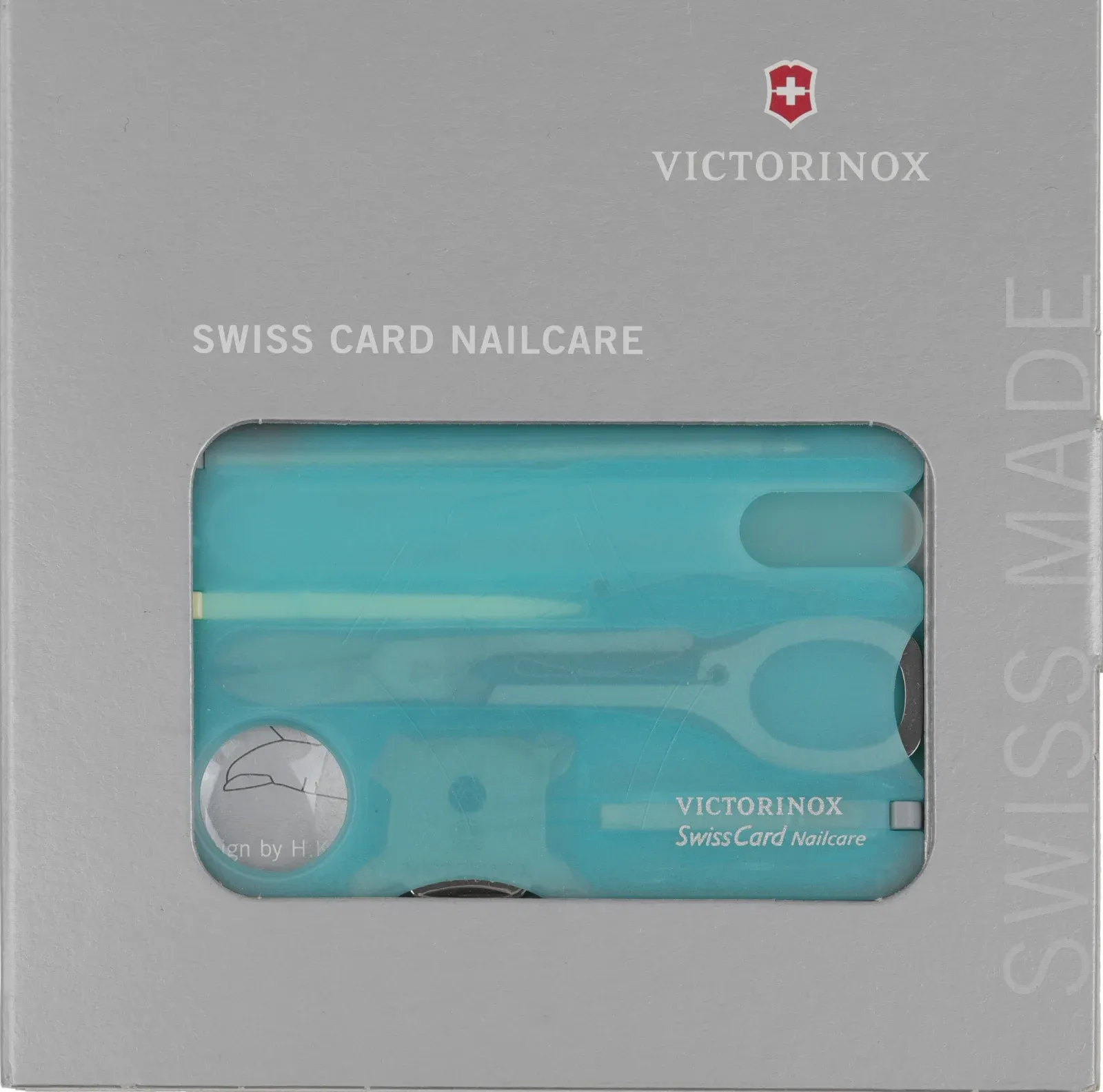 Швейцарская карта Victorinox SwissCard Nailcare 0.7240.T21 бирюзовый полупрозрачный коробка подарочная - фото 8