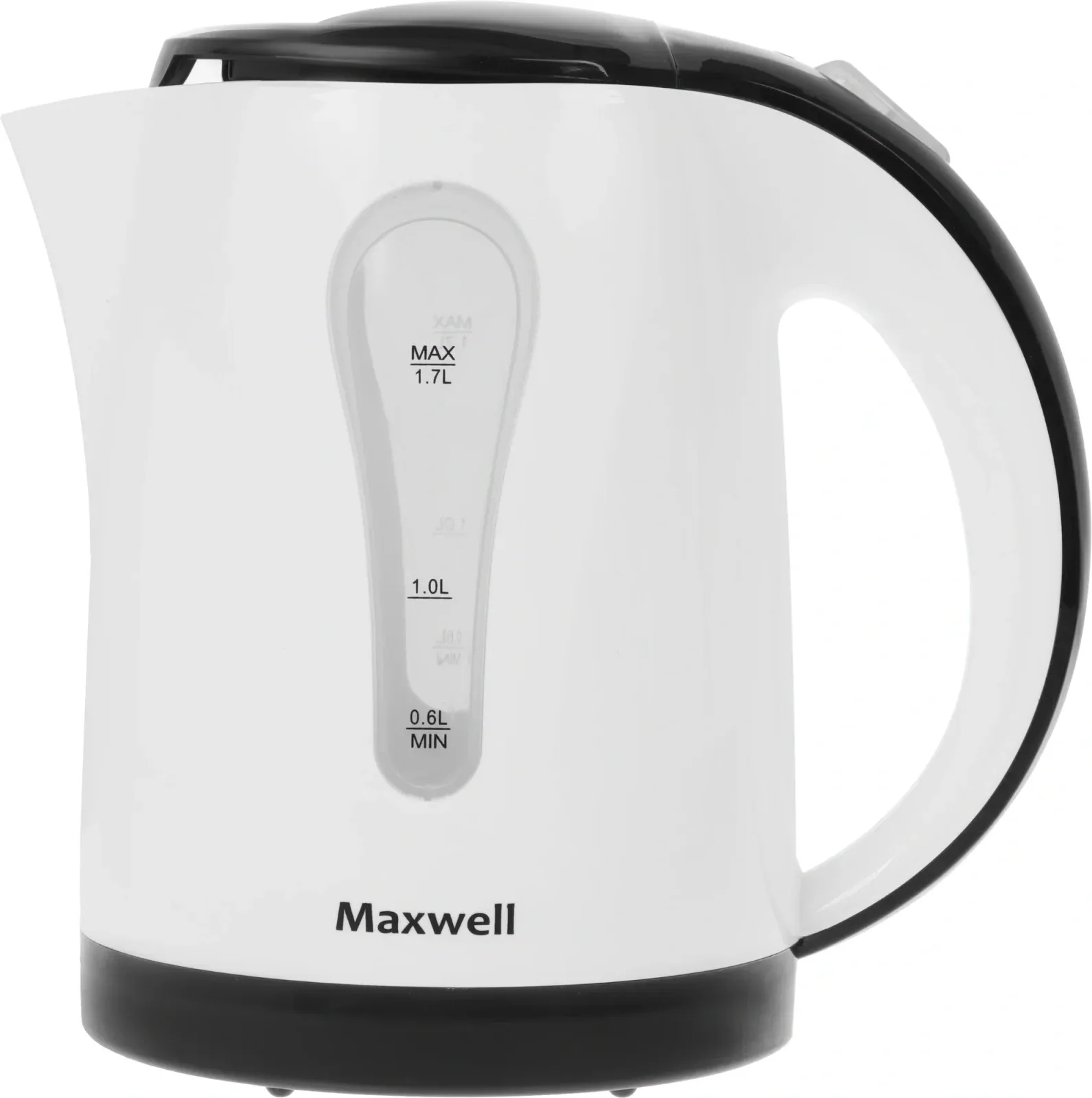 Чайник электрический Maxwell MW-1079 1.7л. 2200Вт белый/черный корпус: пластик - фото 2