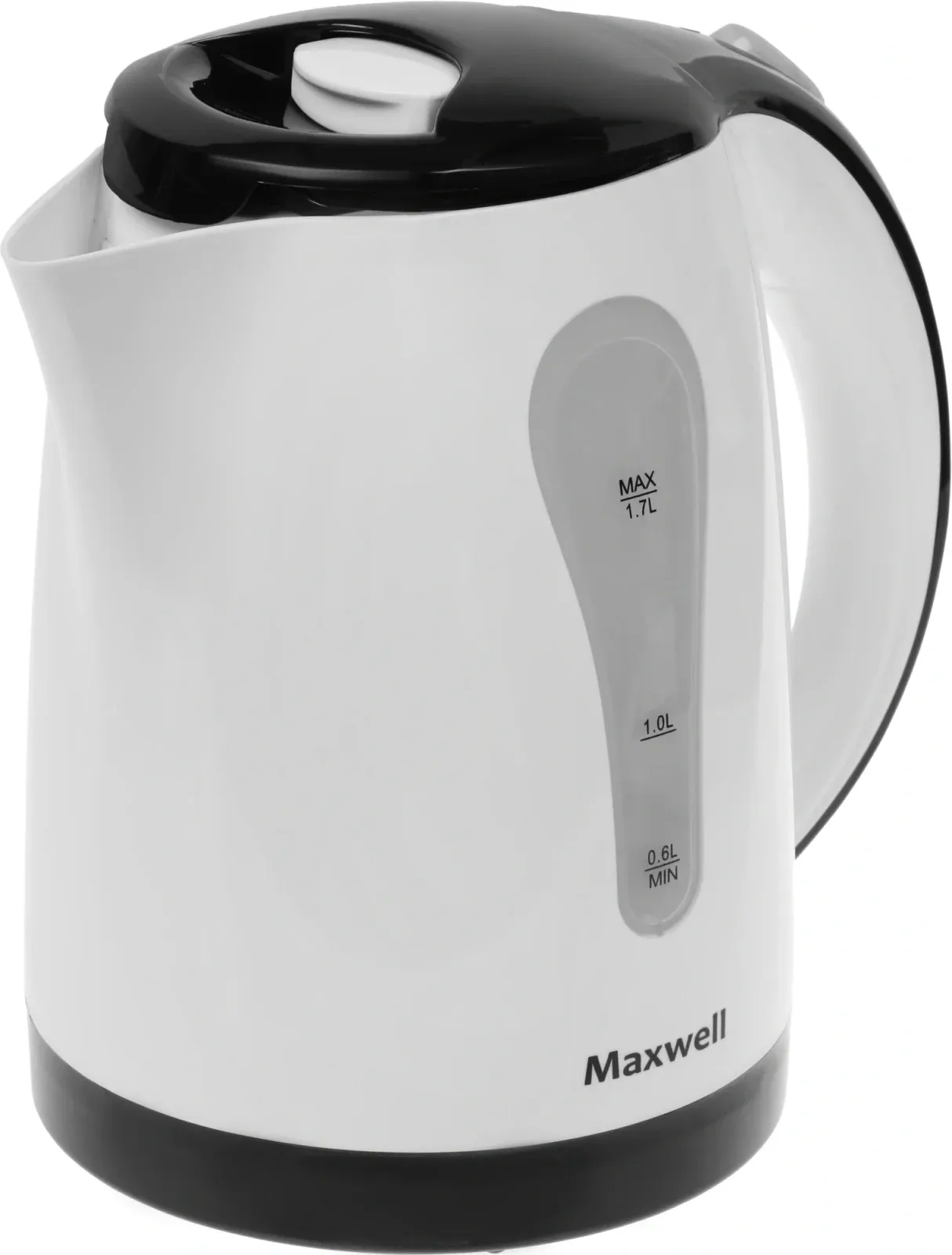 Чайник электрический Maxwell MW-1079 1.7л. 2200Вт белый/черный корпус: пластик - фото 3