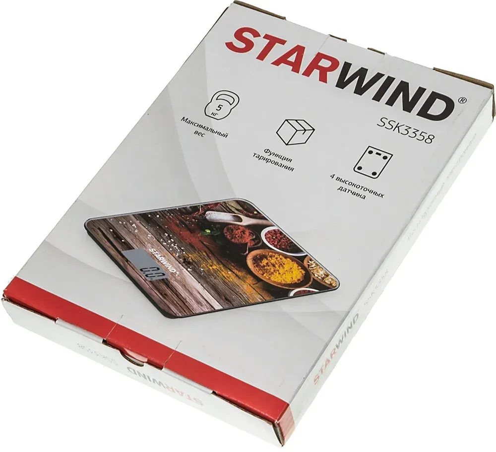 Весы кухонные электронные Starwind SSK3358 макс.вес:5кг - фото 6