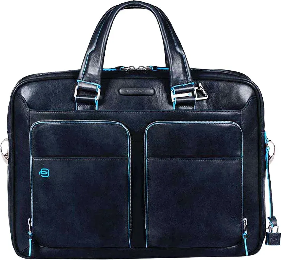 Деловая сумка Piquadro Blue Square CA2849B2/BLU2 с отделением для ноутбука 15 синяя натур.кожа - фото 1