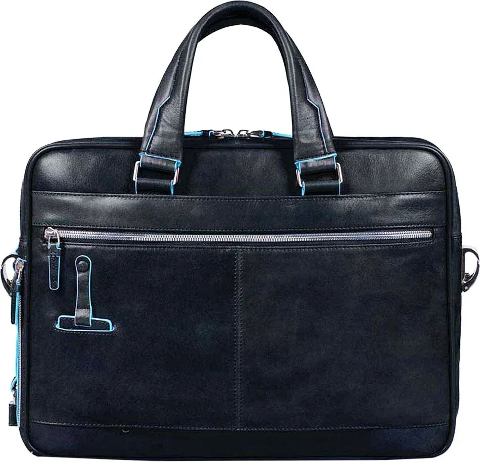 Деловая сумка Piquadro Blue Square CA2849B2/BLU2 с отделением для ноутбука 15 синяя натур.кожа - фото 3