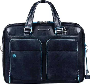 Деловая сумка Piquadro Blue Square CA2849B2/BLU2 с отделением для ноутбука 15 синяя натур.кожа - фото 4