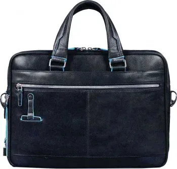 Деловая сумка Piquadro Blue Square CA2849B2/BLU2 с отделением для ноутбука 15 синяя натур.кожа - фото 6