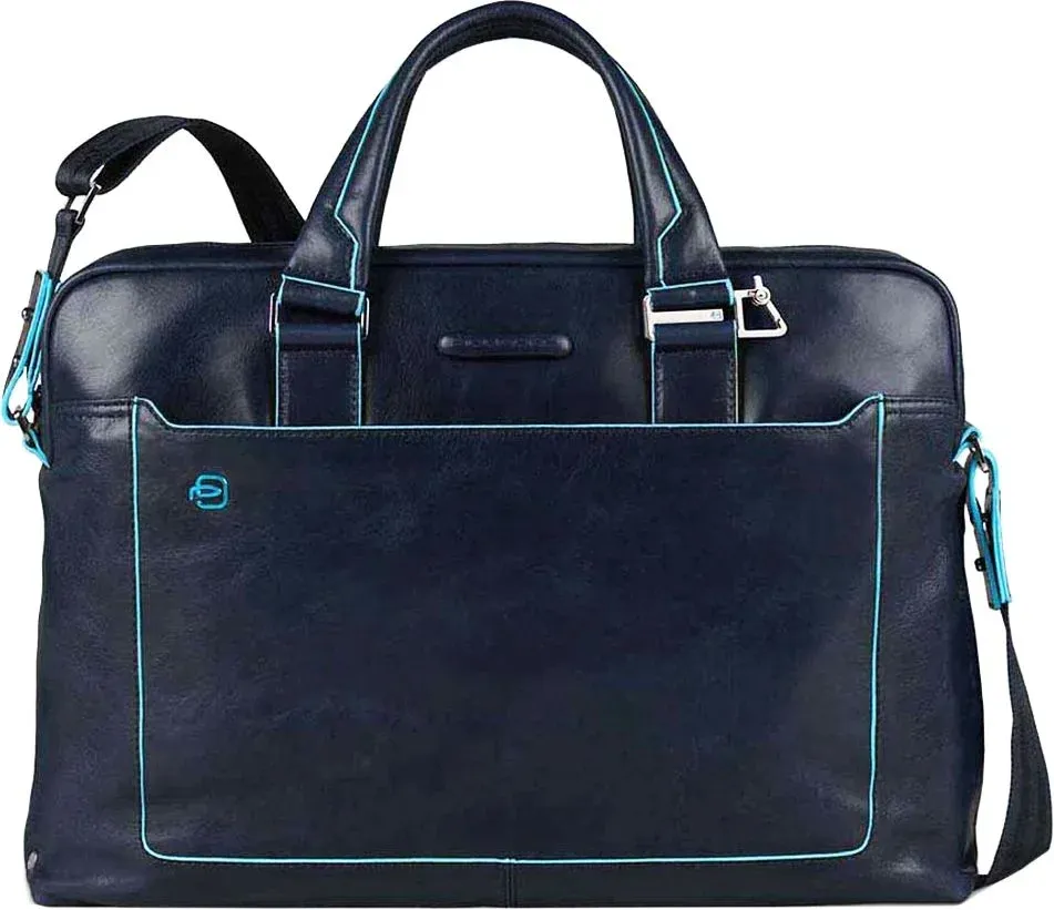 Деловая сумка Piquadro Blue Square CA3335B2/BLU2 с отделением для ноутбука 15 синяя натур.кожа - фото 1
