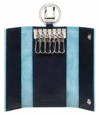Ключница Piquadro Blue Square PC1397B2/BLU2 синий натур.кожа - фото 4