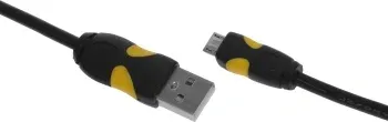 Кабель 2A Smooth Connector USB m-micro USB m 1м черный - фото 7