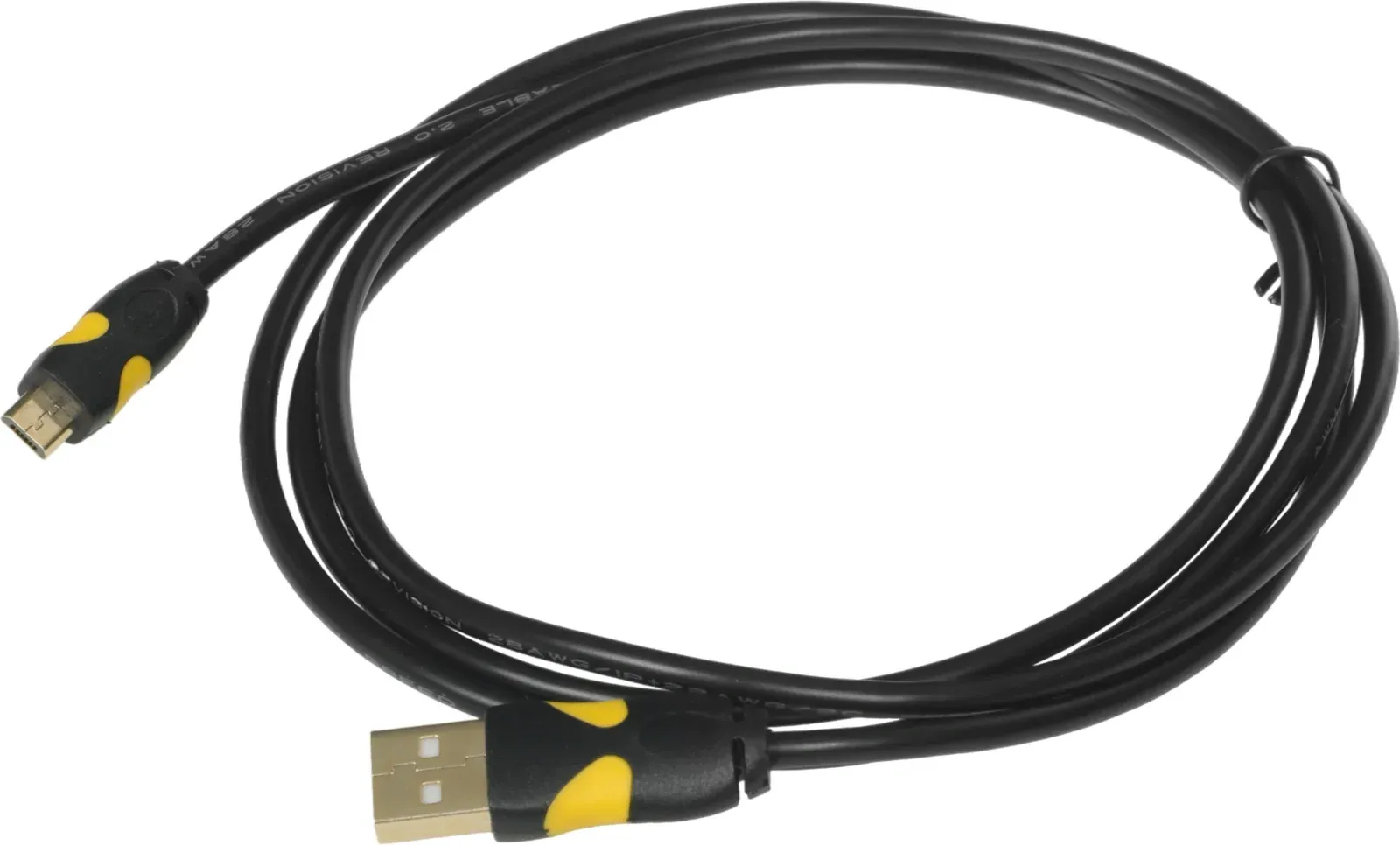 Кабель 2A Smooth connector USB m-micro USB m 1.5м черный - фото 4