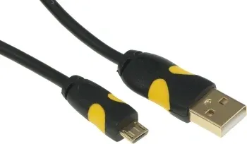 Кабель 2A Smooth connector USB m-micro USB m 1.5м черный - фото 5