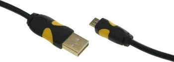 Кабель 2A Smooth connector USB m-micro USB m 1.5м черный - фото 6