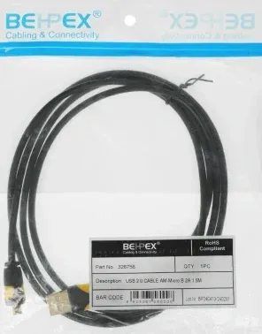 Кабель 2A Smooth connector USB m-micro USB m 1.5м черный - фото 7