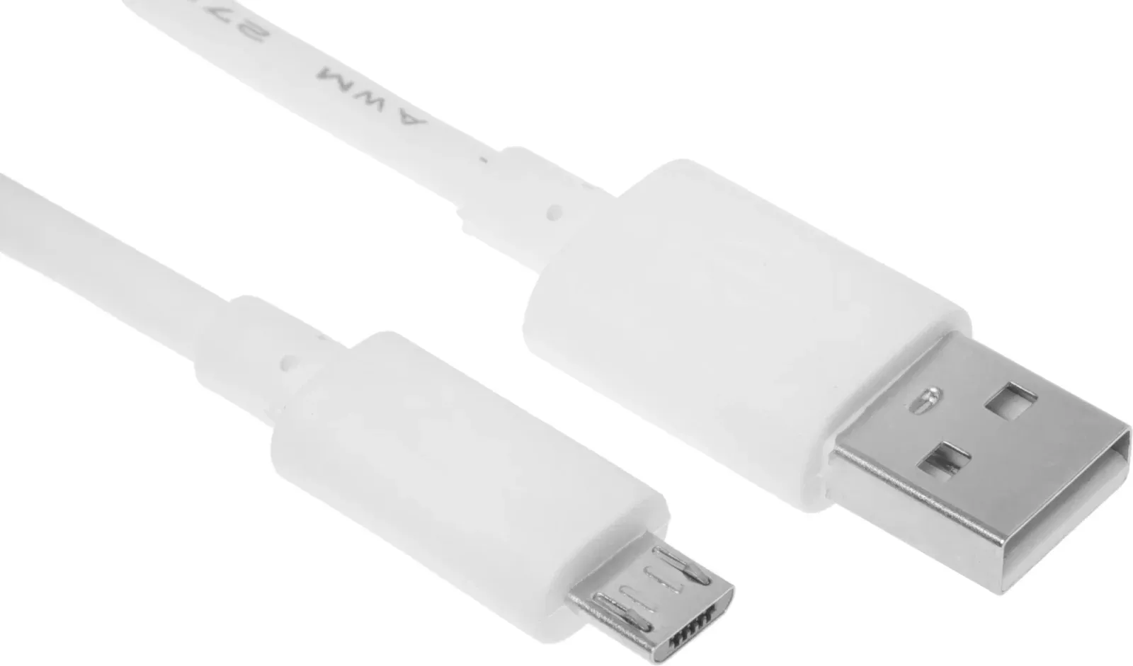 Кабель 2A Square USB m-micro USB m 0.75м белый - фото 3