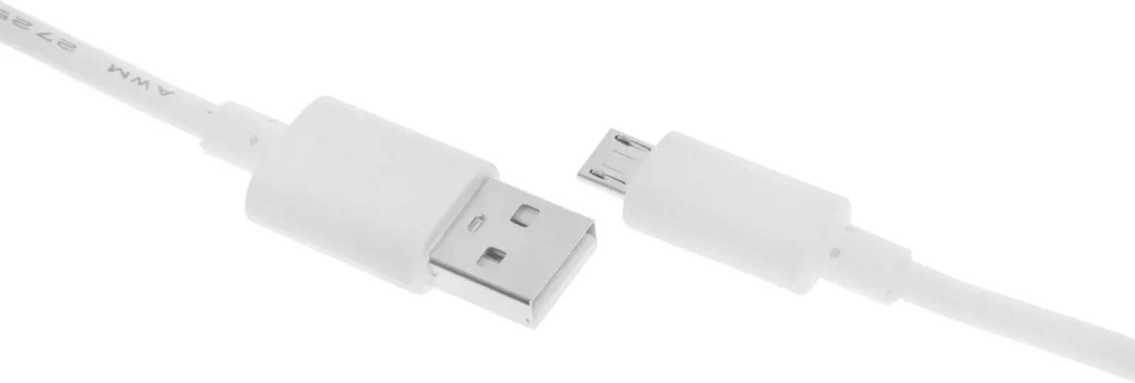 Кабель 2A Square USB m-micro USB m 0.75м белый - фото 4