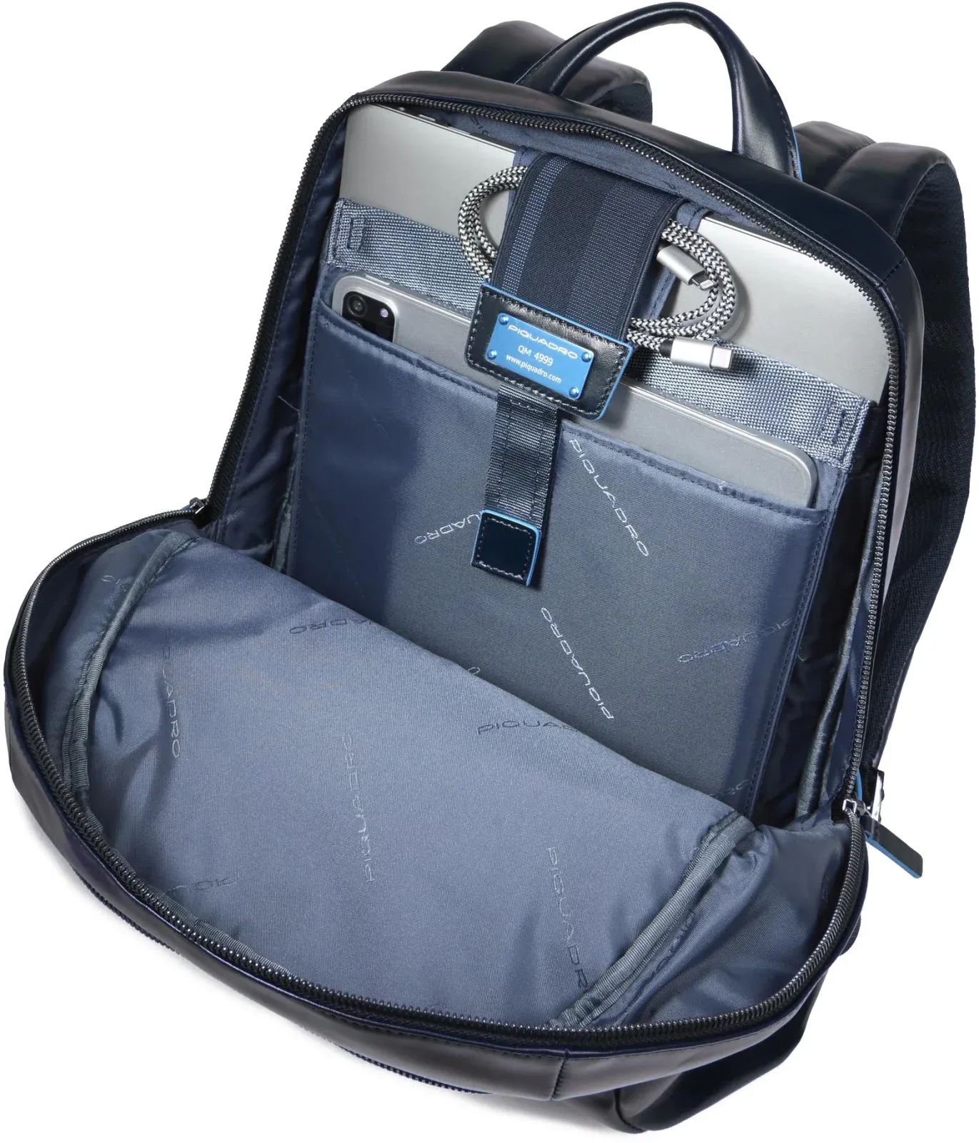 Рюкзак Piquadro Blue Square CA3214B2/BLU2 синий натур.кожа - фото 6