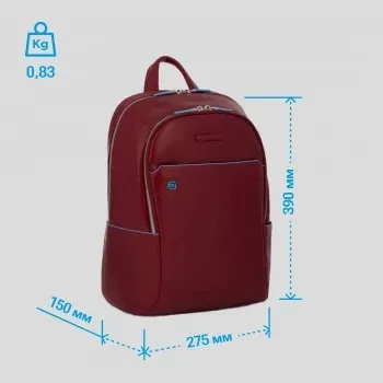 Рюкзак Piquadro Blue Square CA3214B2/R красный натур.кожа - фото 8