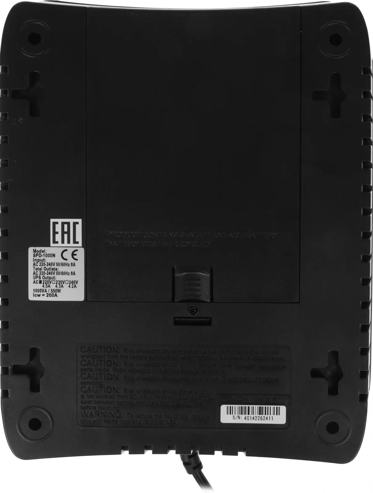 Источник бесперебойного питания Powercom Spider SPD-1000N 550Вт 1000ВА черный - фото 8