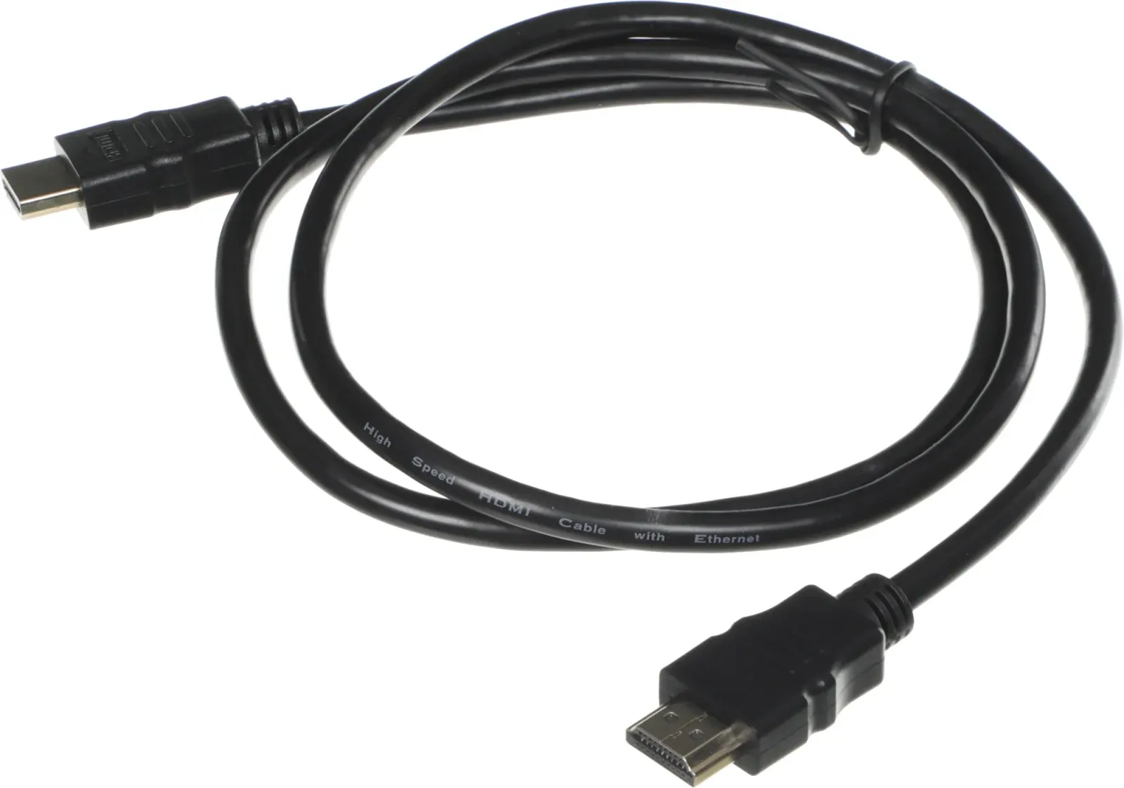 Кабель аудио-видео High Speed HDMI m/HDMI m 1м. позолоч.конт. черный - фото 1