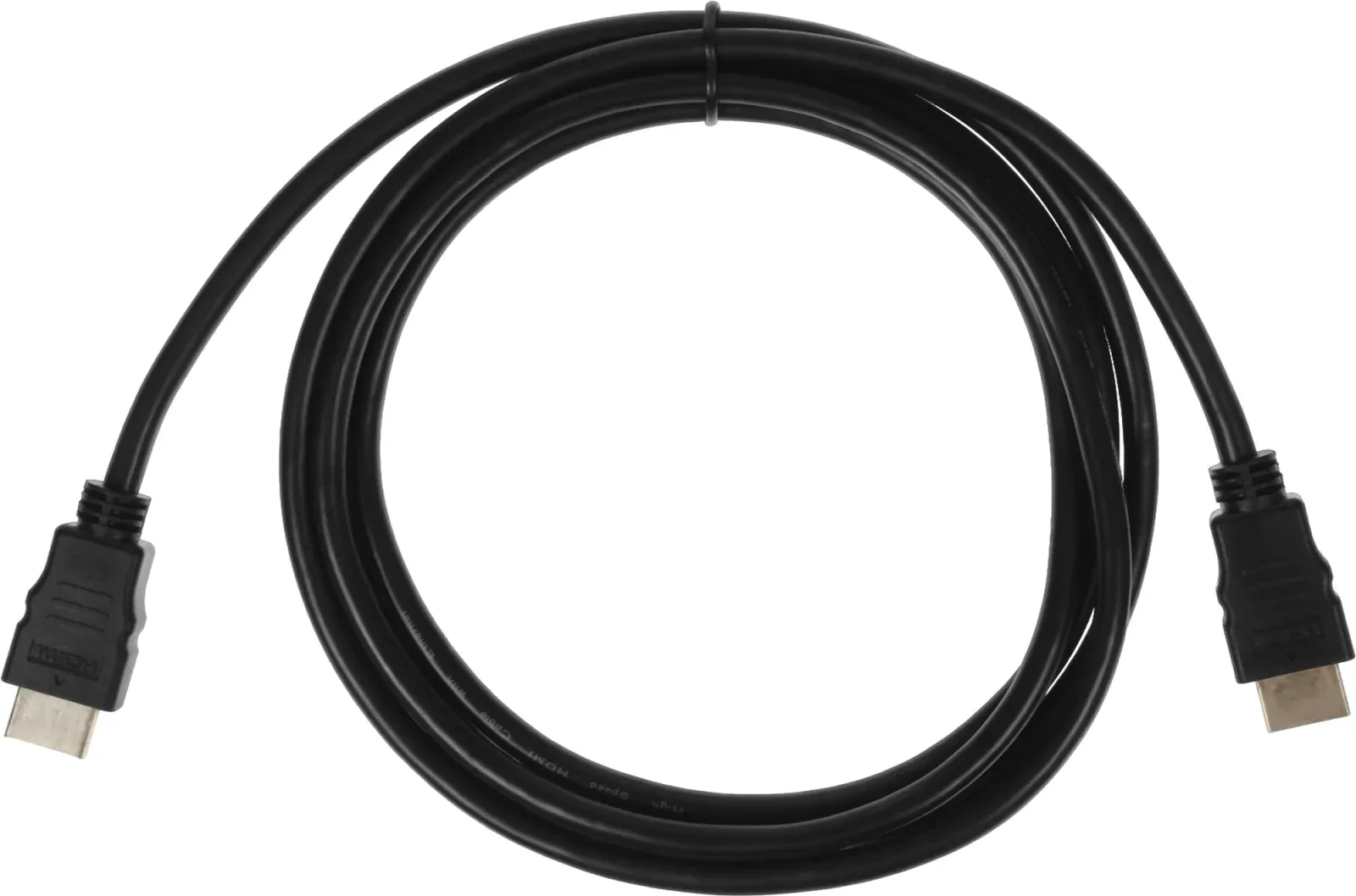 Кабель аудио-видео HDMI m/HDMI m 2м. позолоч.конт. черный - фото 1