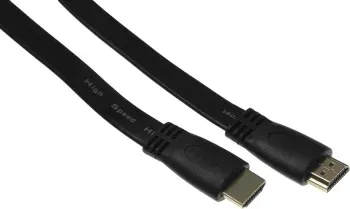 Кабель аудио-видео High Speed ver.1.4 Flat HDMI m/HDMI m 5м. позолоч.конт. черный - фото 8