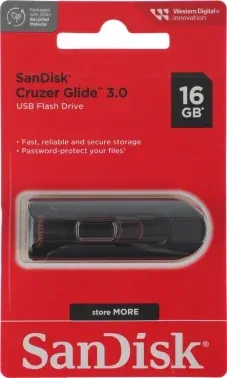 Флеш Диск Sandisk 16Gb Cruzer Glide SDCZ600-016G-G35 USB3.0 черный, 16 ГБ - фото 5