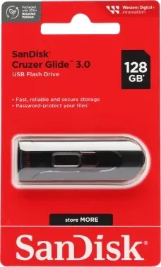 Флеш Диск Sandisk 128Gb Cruzer Glide SDCZ600-128G-G35 USB3.0 черный/красный, 128 ГБ - фото 5