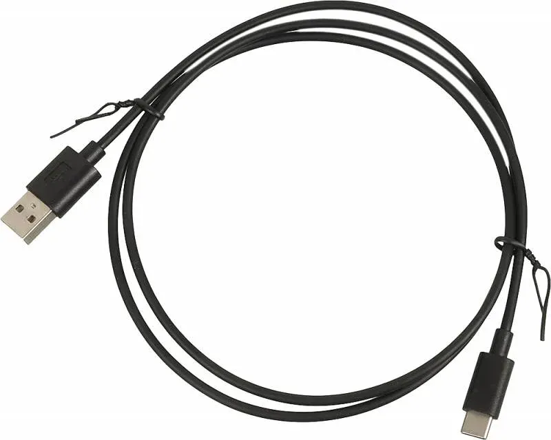 Кабель USB m-USB Type-C m 1м черный - фото 3