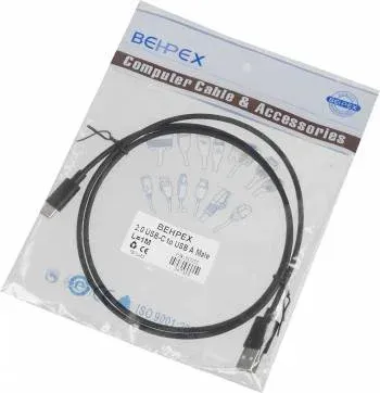 Кабель USB m-USB Type-C m 1м черный - фото 4