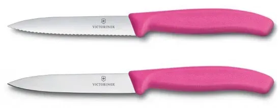 Набор ножей кухон. Victorinox Swiss Classic 6.7796.L5B компл.:2предм. розовый блистер - фото 2