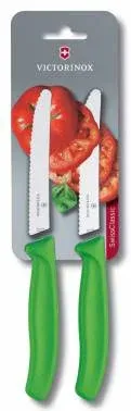 Набор ножей кухон. Victorinox Swiss Classic Tomato and Table 6.7836.L114B 6.7836.L114B компл.:2предм. салатовый блистер - фото 3