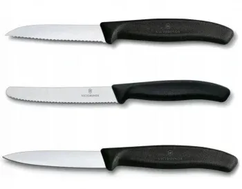 Набор ножей кухон. Victorinox Swiss Classic Paring 6.7113.3 компл.:3предм. черный европодвес - фото 3