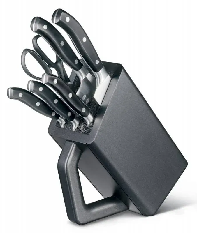 Ножи кухонные наборы VICTORINOX Grand Maitre Cutlery Block 7.7243.6 черный - фото 1