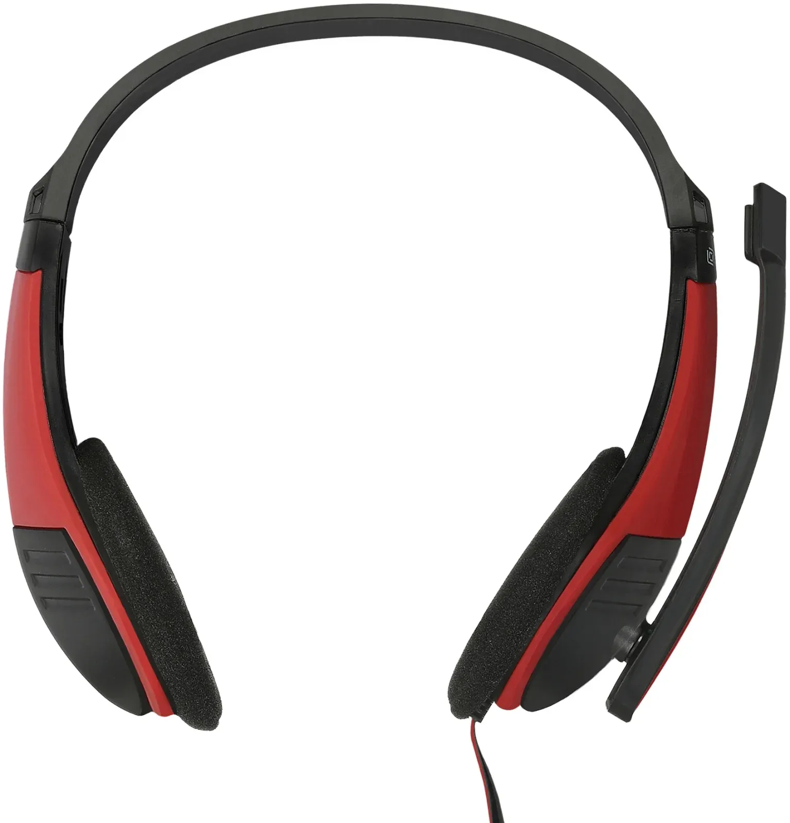 Наушники с микрофоном Оклик HS-M150 черный/красный 2.2м накладные оголовье 359486 - фото 3