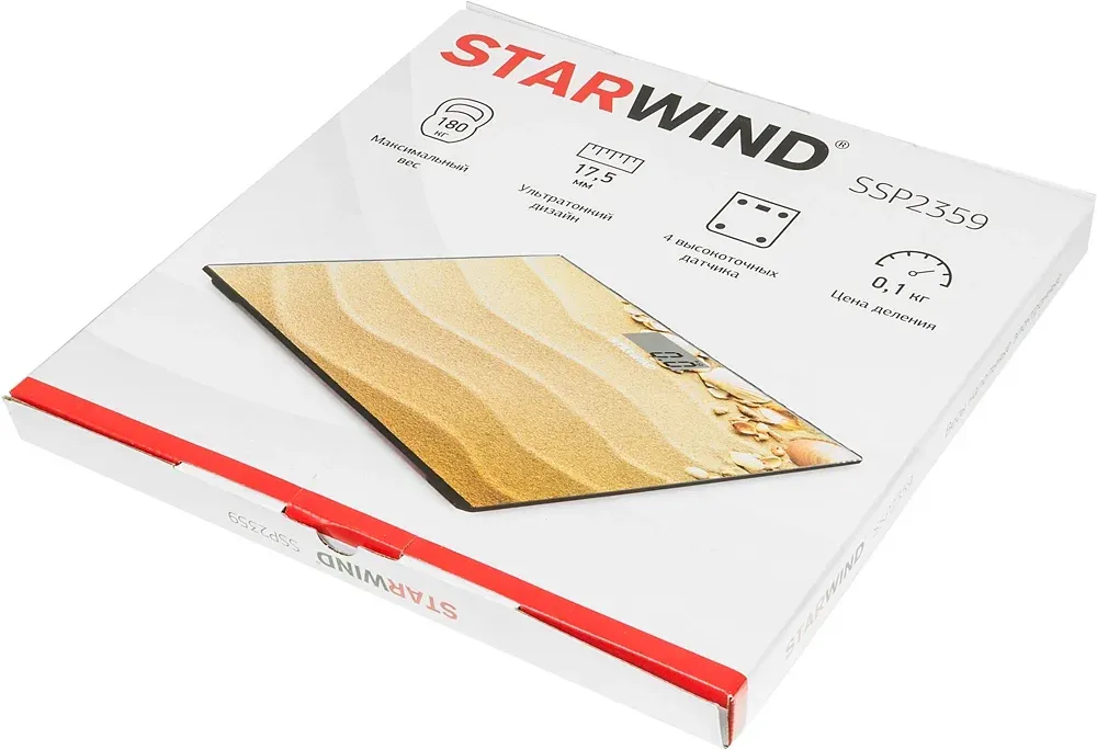 Весы напольные электронные Starwind SSP2359 макс.180кг рисунок - фото 6