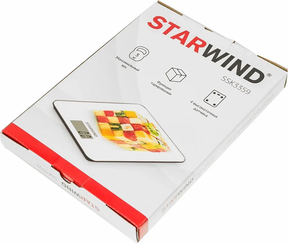 Весы кухонные электронные Starwind SSK3359 макс.вес:5кг - фото 6