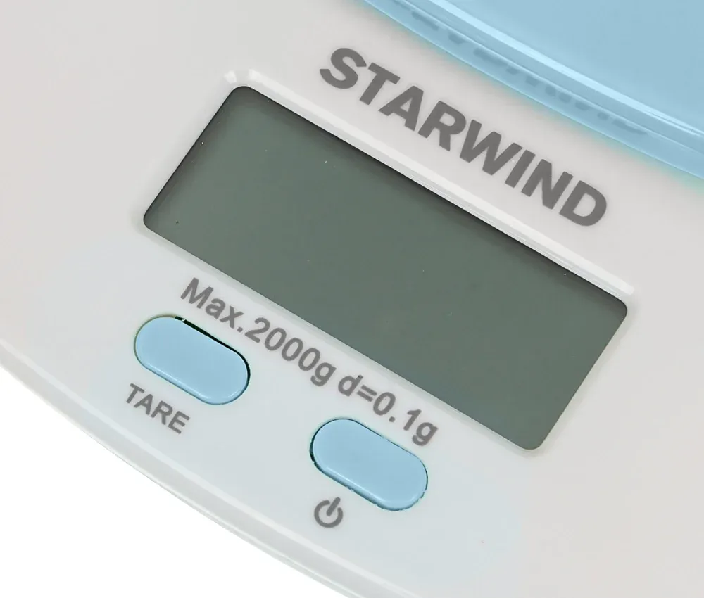 Весы кухонные электронные Starwind SSK2156 макс.вес:2кг голубой - фото 5