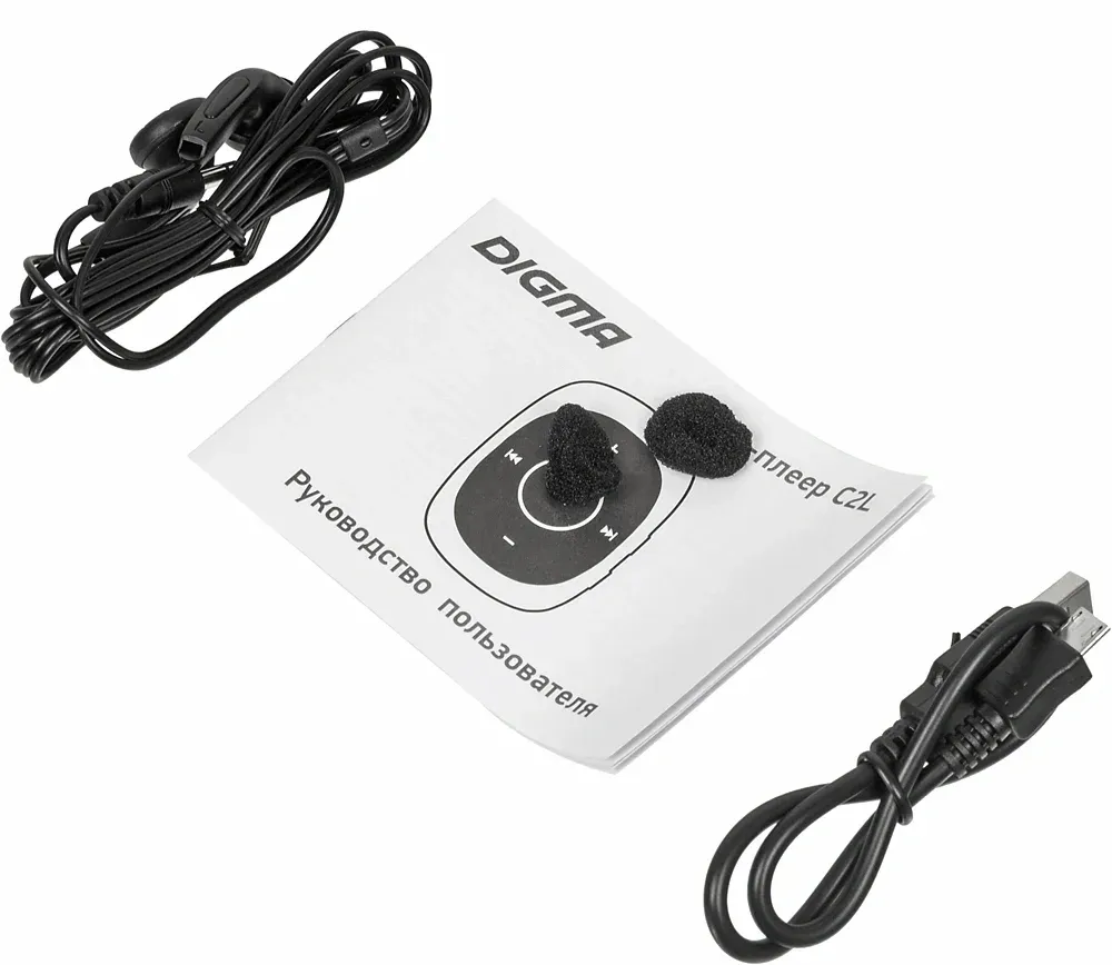 Плеер Flash Digma C2L 4Gb серый/FM/clip - фото 6